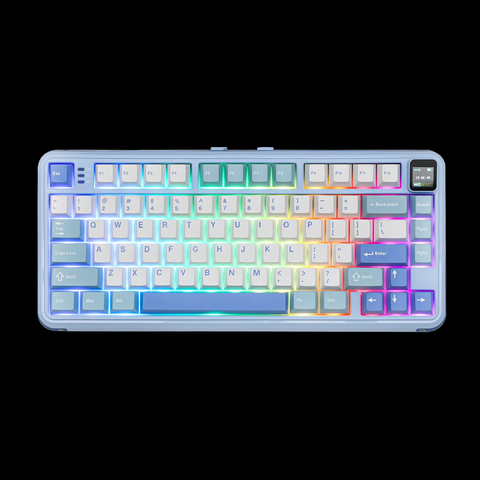 MechLands Vibe 75 75% Layout Gasket-mounted Wired/Bluetooth/2.4GHz Wireless  Keyboard with Interchangeable Screen