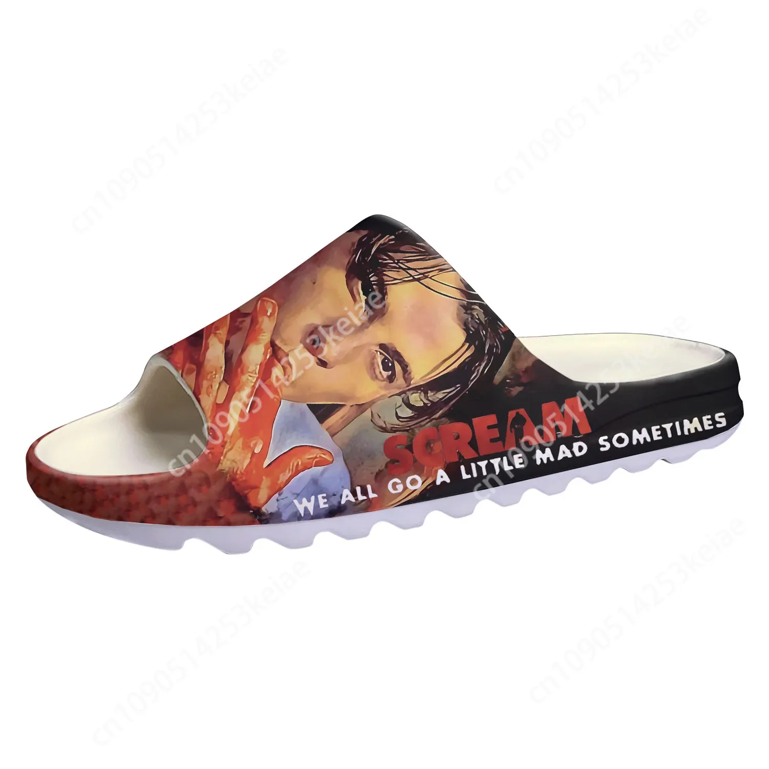 Scream Movie Billy Loomis Halloween Pantofole con suola morbida Zoccoli per la casa Scarpe da acqua personalizzate Sandali per adolescenti da donna per uomo