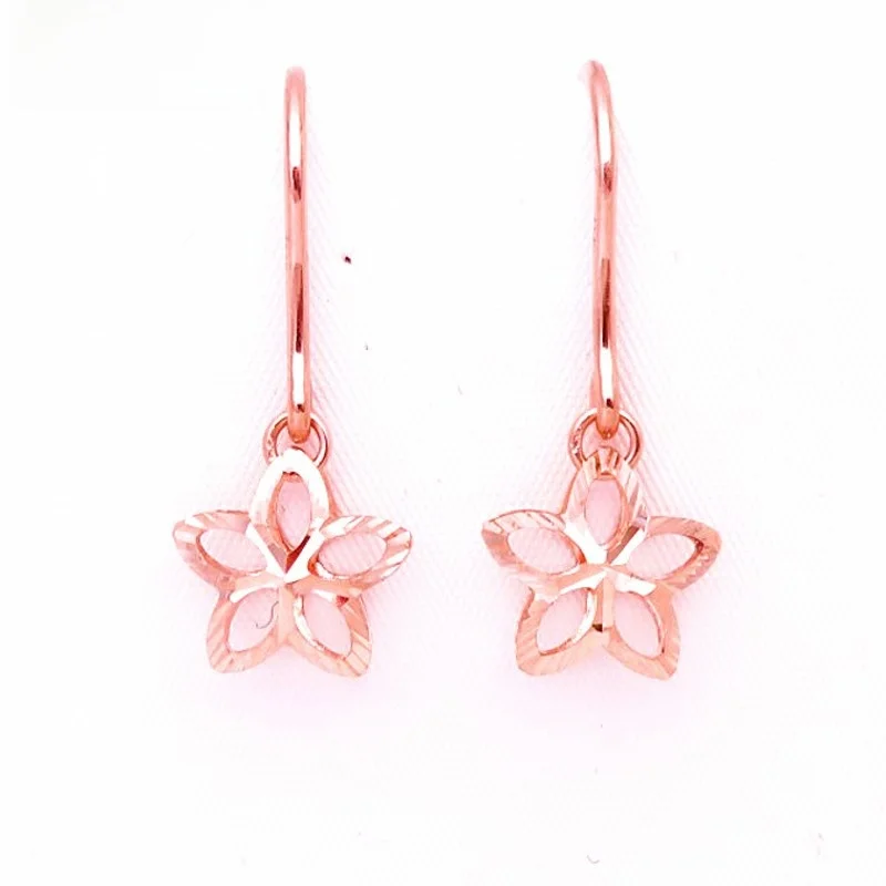 boucles-d'oreilles-tendance-en-or-rose-creuses-pentagramme-bijoux-en-or-4k-marque-de-renom-nouveau-produit-pur-design-etoile-elegant-pour-femme