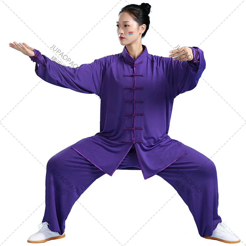 Uniforme chinês clássico de Tai Chi para adultos, roupas Wushu Kung Fu para homens e mulheres, terno de artes marciais Wing Chun, roupas taiji de