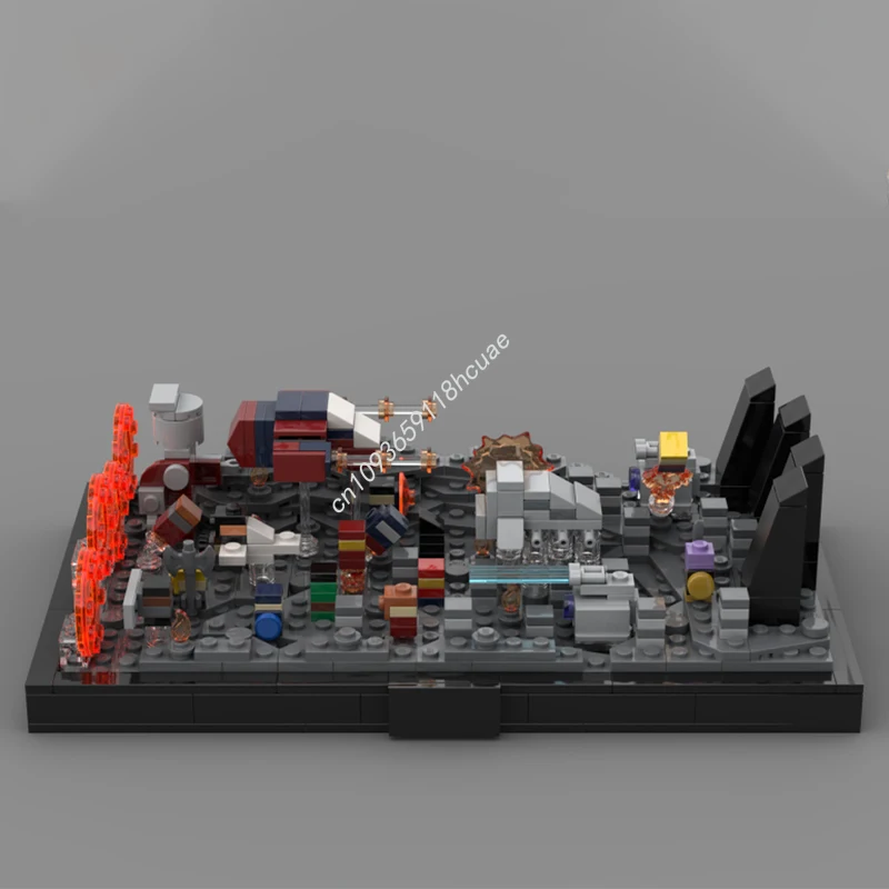 

589 шт. MOC Endgame Battle Диорама Супергерои Уникальная ручная работа DIY Образование Сборка креативный рождественский подарок Строительные блоки