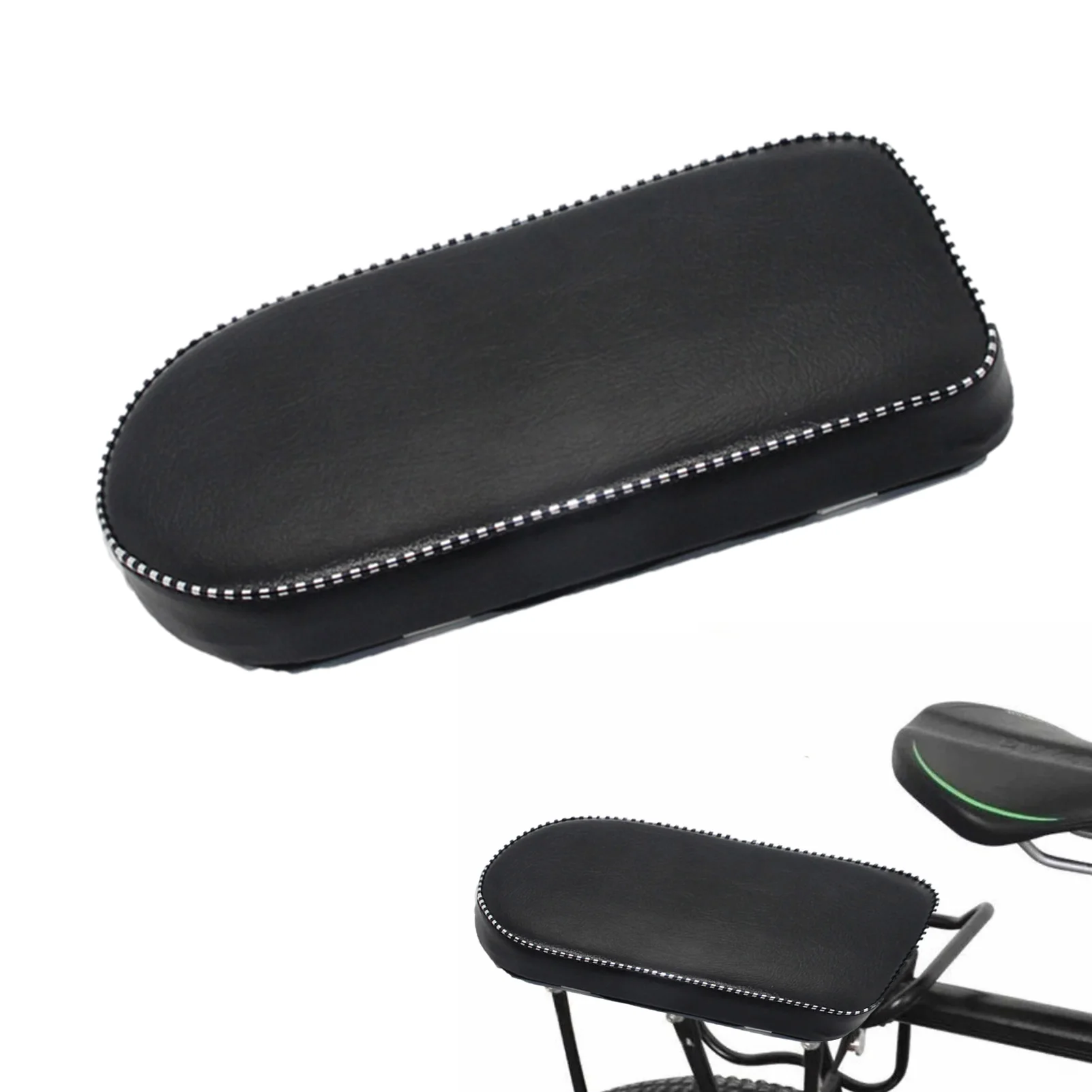 

Bicycle Manned Cushion Bicycle Rear Seat Soft Cushion Mountain Bike Back Shelf Seat Cushion Universal Manned Comfortable Saddle