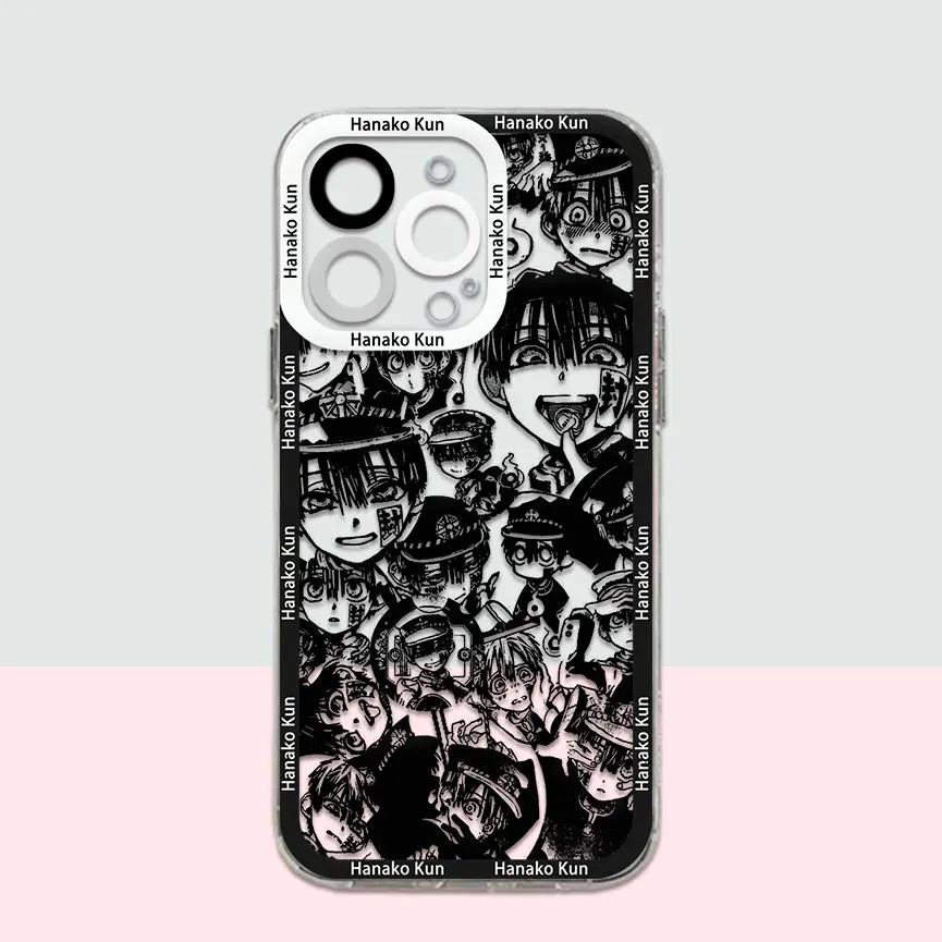 Hanako Kun Yashiro Anime Phone Case For iPhone 15 14 13 12 11 Mini Pro Max X XR XSMax 6S 6 7 8 Plus SE20 Transparent Cover