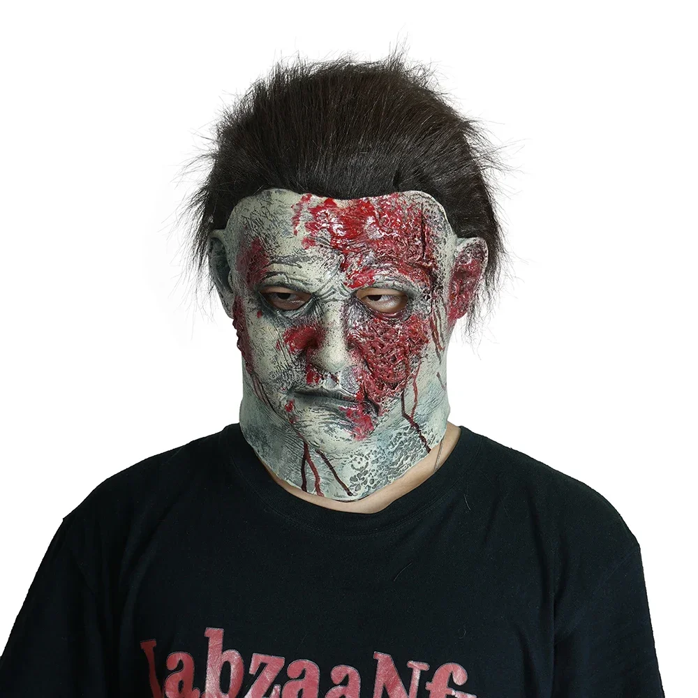 무서운 살인마 괴물 마스크, 성인 할로윈 코스튬 파티, 공포 악마 코스 소품, 노벨티 코스튬 장식