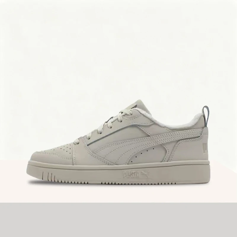 Puma Rebound V6: Minimalist, Retro, Versatile, Comfortable, Soft, and Responsive Low-Top Sneakers (Unisex) in Gray  397475-01