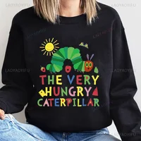 The Very Hungry Caterpillar Sweatshirt Cute Fnny Hungry Caterpillar Bookish Pullovers Man Women Retro Trend Cool Street Hoodies - Image 6