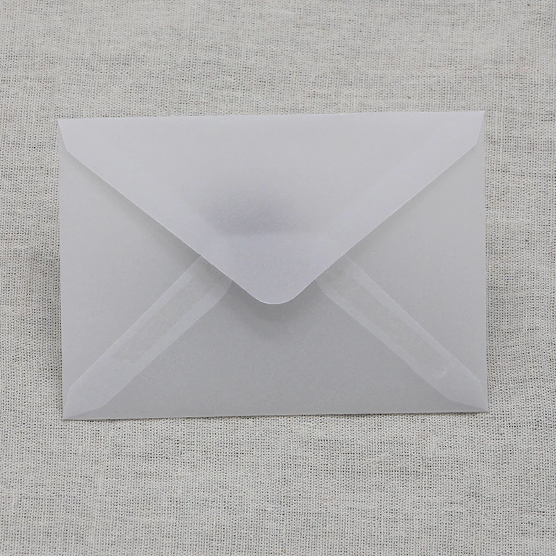 10pcs/lot Translucent Envelope Invitation Card Gift Message Kraft Paper for Business Birthday Wedding High Grade Envelope