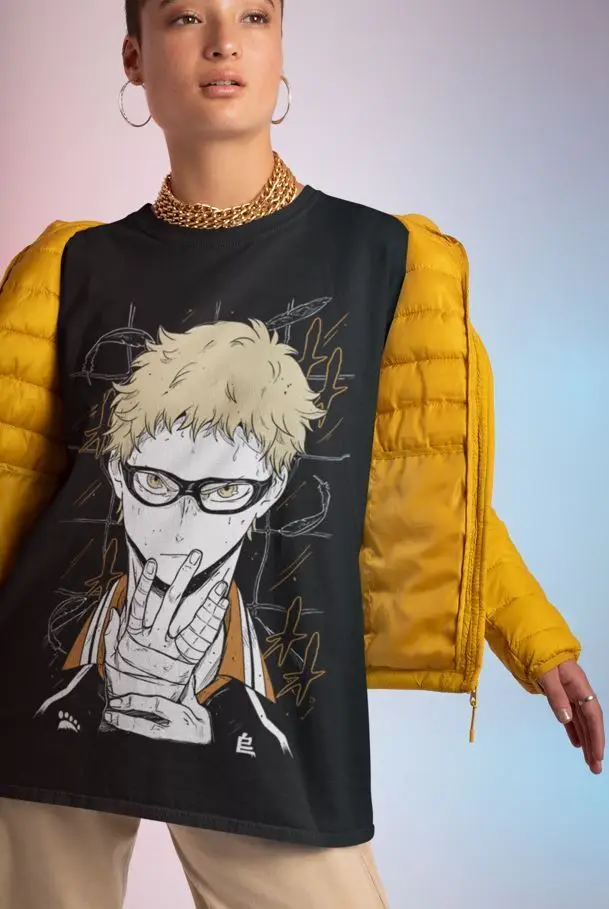 Tsuki T-shirt ga Michibiku Isekai Douchuu Anime Manga Shirt All Size image 3