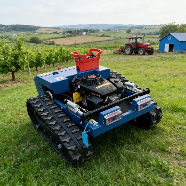 

Multifunctional RC Remote Control Lawnmower All Terrain Farm and Lawn Trimming Mower