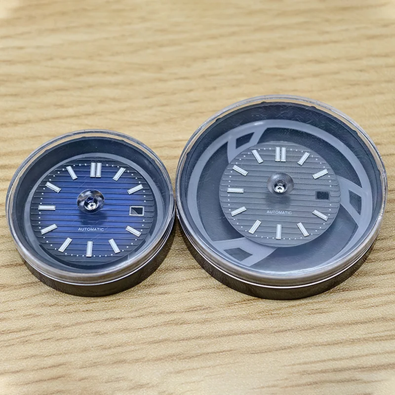 1개 블랙 플라스틱 시계 다이얼 스크린 보호 케이스 직경 40mm/45mm/51mm 시계 다이얼 박스 플라스틱 시계 다이얼 커버 액세서리