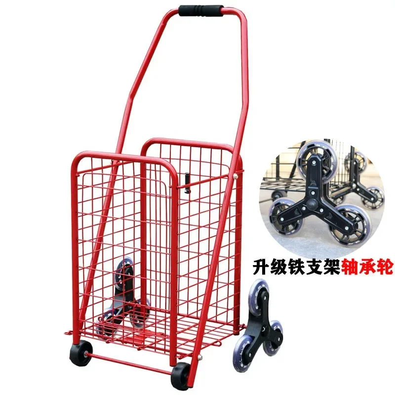 

Folding Shoppingt on Wheels FoldablePortable Folding with Wheels Shopping Cart Laundry Basket Shopping Cart Adjustable