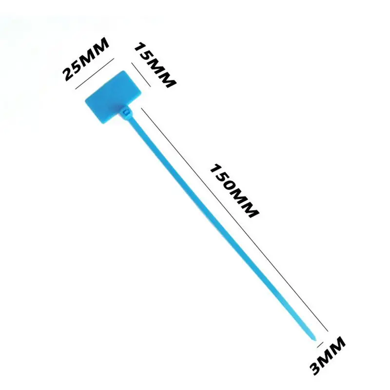 DT39 2500 Pcs Nylon Cable for Marker Ties, 7 for Colors, Self-Locking, Write-on Tags, 4x150mm, for Wire Organization