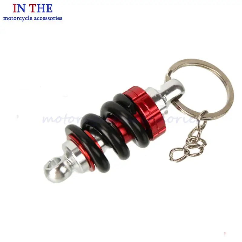 

NEW Premium Aluminum Alloy Shock Absorber Key Ring | Automotive Front Strut Pendant for Daily Use on Cars & Various Scooters
