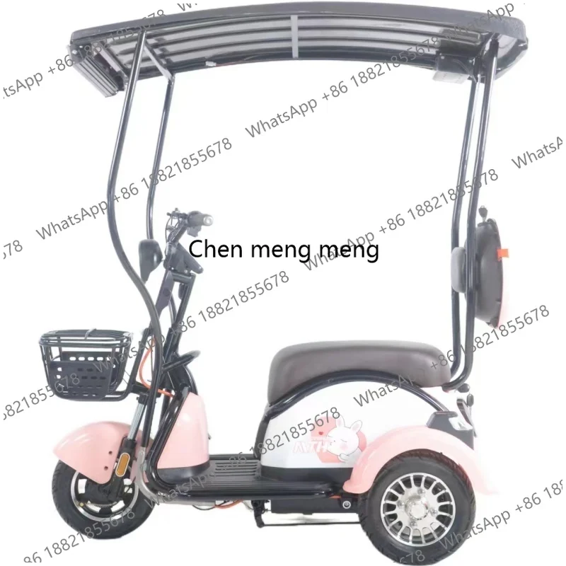 

A172 China Manufacture Quality 600W 48V60V New Energy Solar Powered Electric Three Wheel Vehicle for Adult