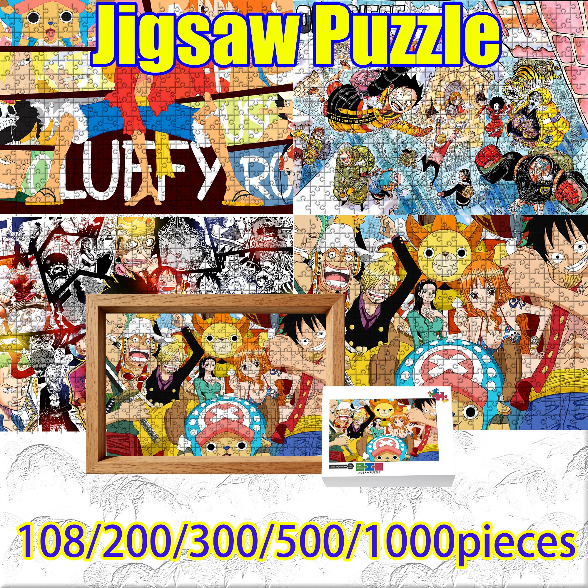 

Rapunzel Ariel Elsa Jigsaw Puzzle 108/200/300/500/1000 Pieces Wooden Puzzle High Quality gift Home decoration toy