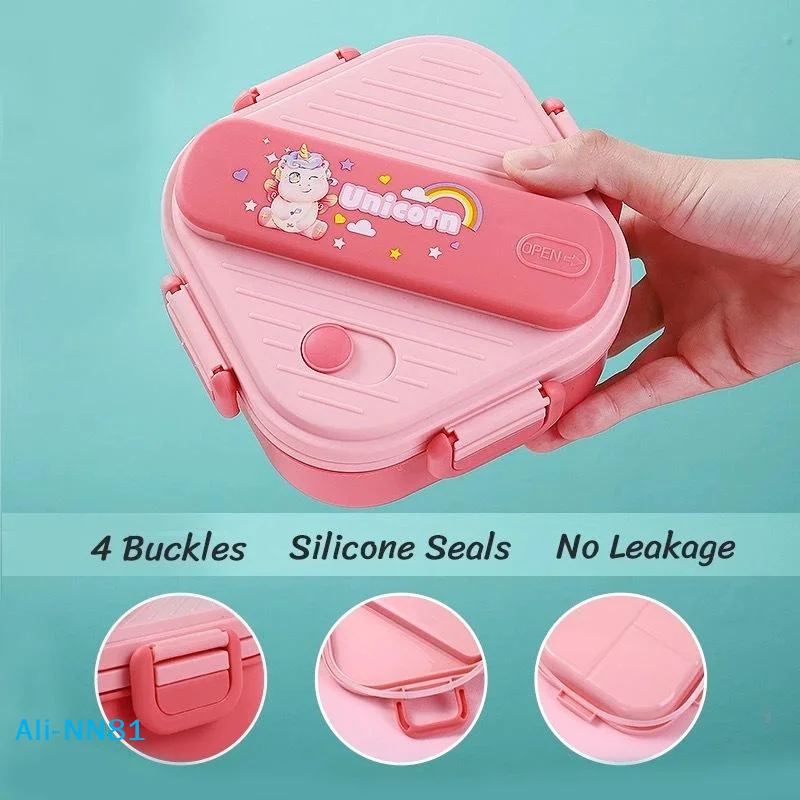 【N】Cute Cartoon Kids Bento Lun - Kids.Outdoor Utensils 评论和价格