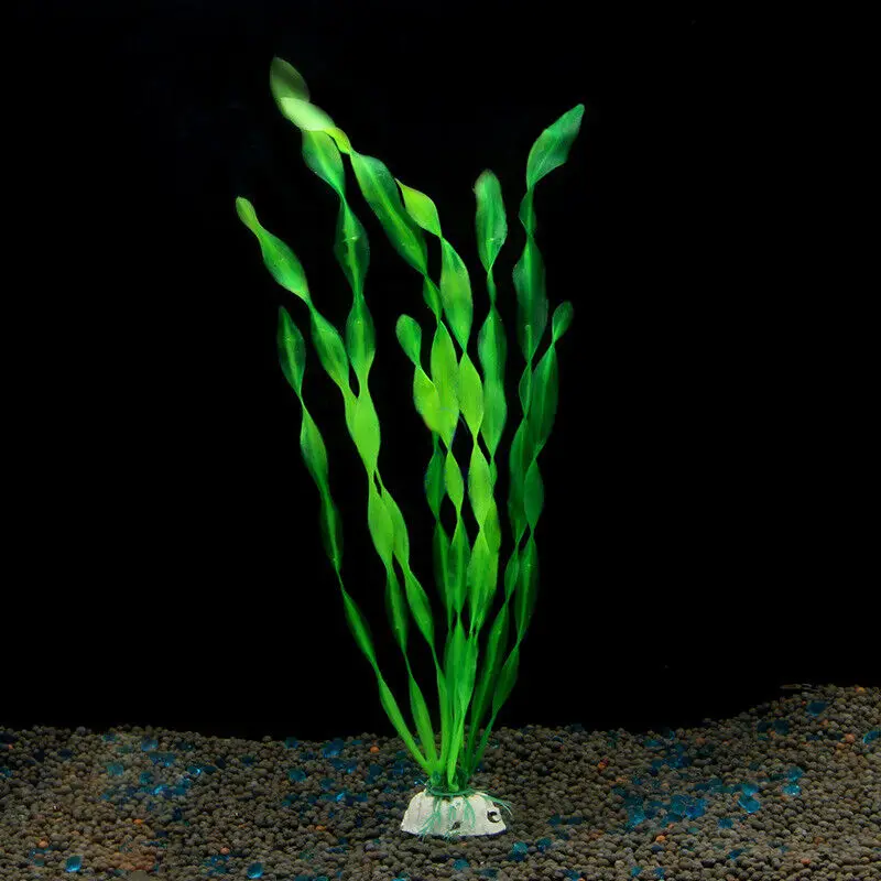 10pcs Artificial Grass Aquarium Ornament Water Plant Plastic For Fish Large Tank