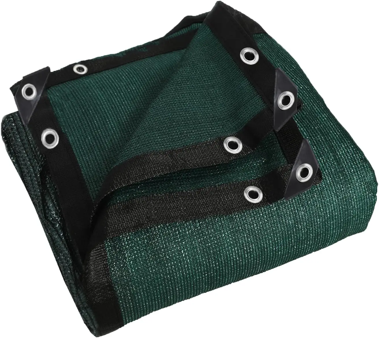 

90% Heavy Duty Shade Mesh Tarp Shade Cloth Taped Edge with Grommets (Green, 8 ft X 12 ft)