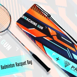 Badminton Racquet Bag Drawstring Engrossar algodão Bolsa de raquete de badminton leve