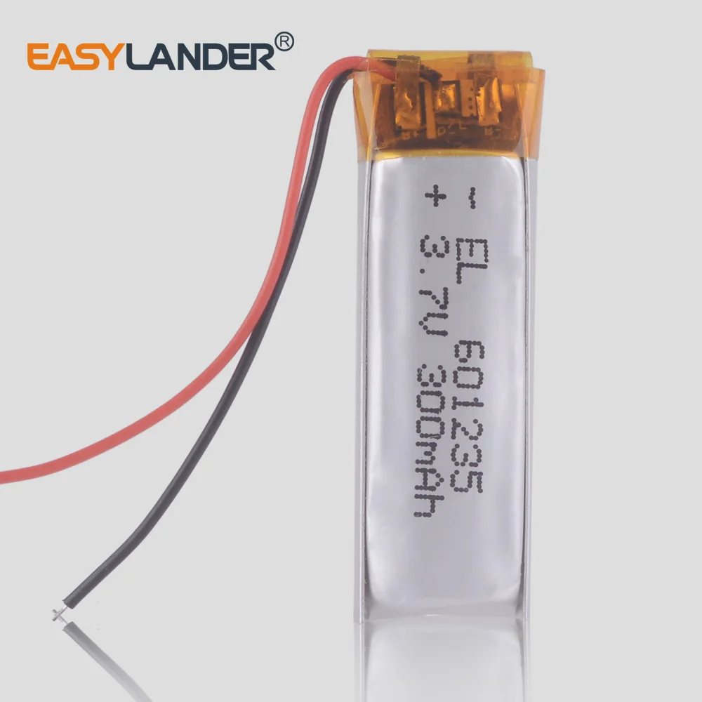 3.7V 300mAh 601235 Rechargeable  Lithium Polymer Li-Po ion batteries For DIY Mp3 GPS PSP bluetooth Headphone Headset BC31 v5.0