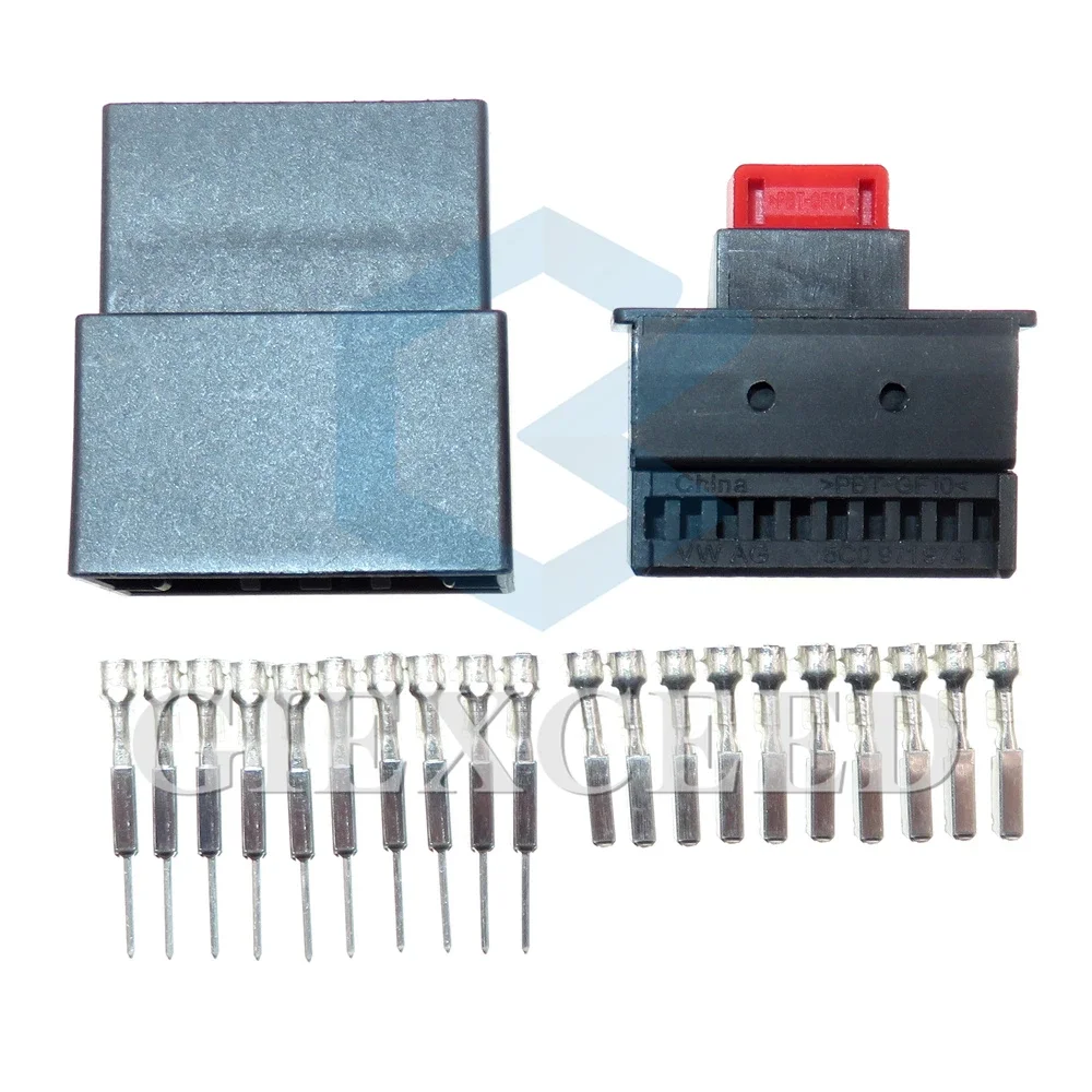 1 conjunto de 10 pinos série 0,6 42113600   Soquete de fio para VW 5C 0971974   Conjunto central da C.A. do interruptor central do carro para o elevador principal da janela da porta do motorista