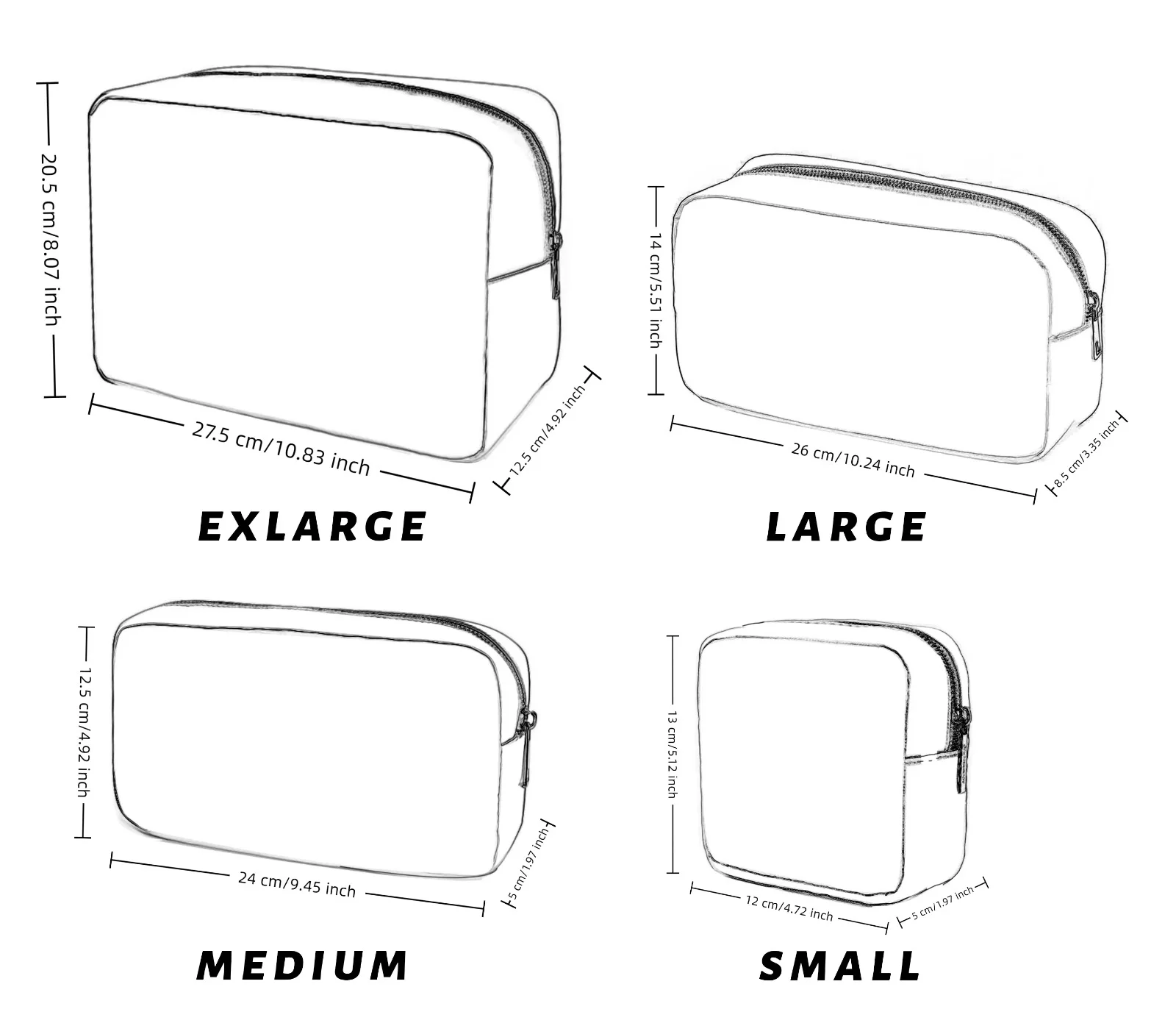 S /M/L/XL الأزرق الداكن النايلون الحقيبة عيد الميلاد الأحمر النايلون الحقيبة حقيبة مستحضرات التجميل السفر حقيبة أدوات الزينة السفر المنظم مهرجان الهدايا حقيبة