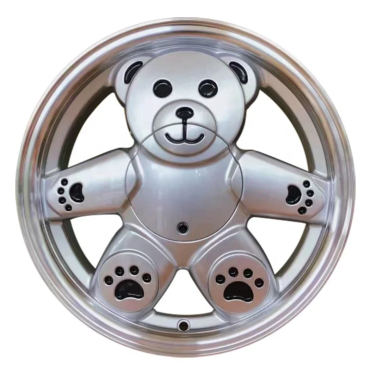 Casting Rims All Sorts Of Color Cute Teddy Bear Rims Wheels 14 15 16 17 Inch Car Alloy Wheels Aluminium Wheels