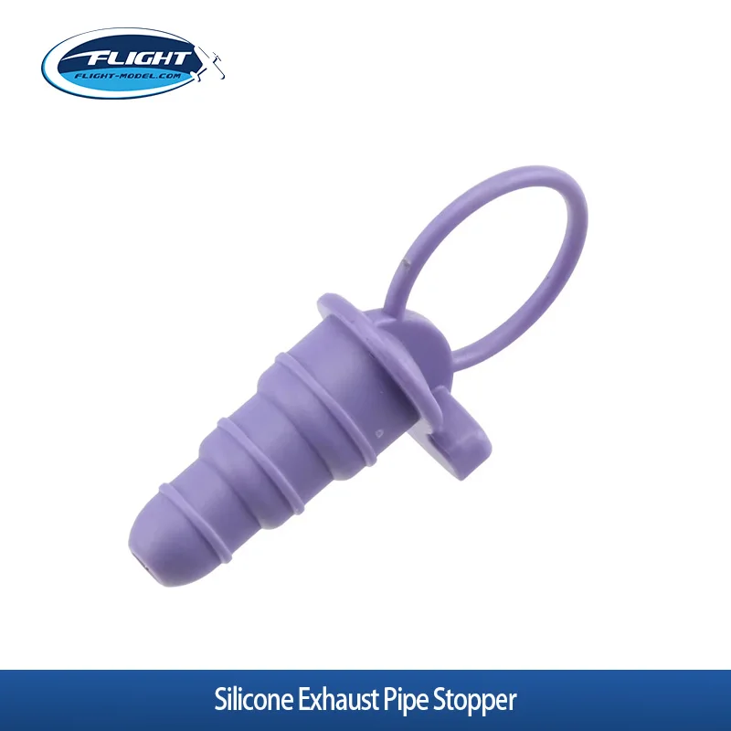 FLT 1205P Silicone Exhaust Pipe Stopper Magnetic Pull Ring Plug For Nitro Gas RC Airplane  Engine Muffler RC Upgrade Accessorie