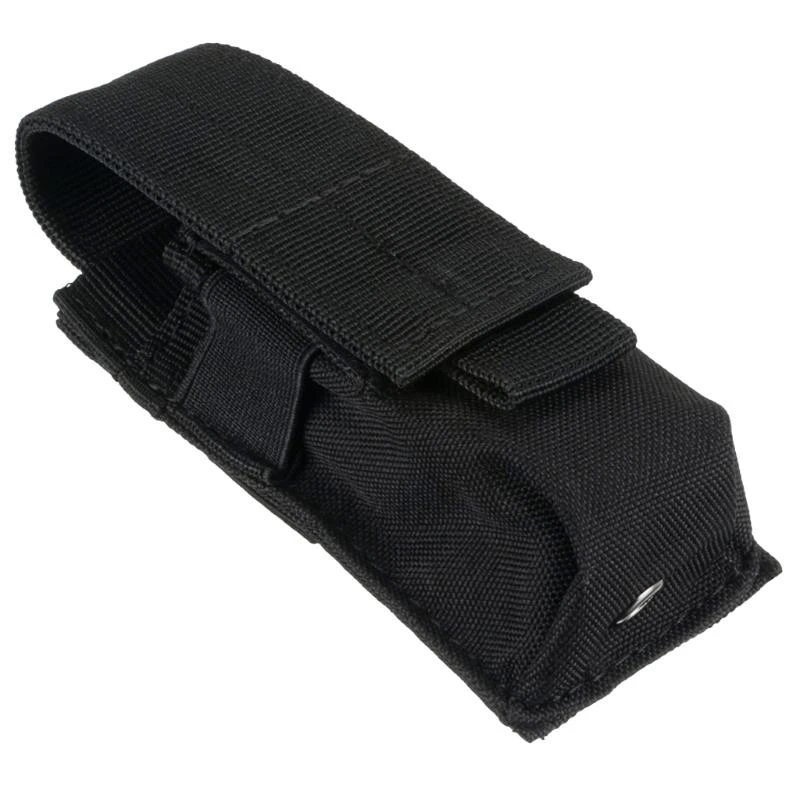 A0KA Nylon Tactically Flashlight Single Magazine Holsters Torch Holder Waist Pack Bag for Outdoor Hiking