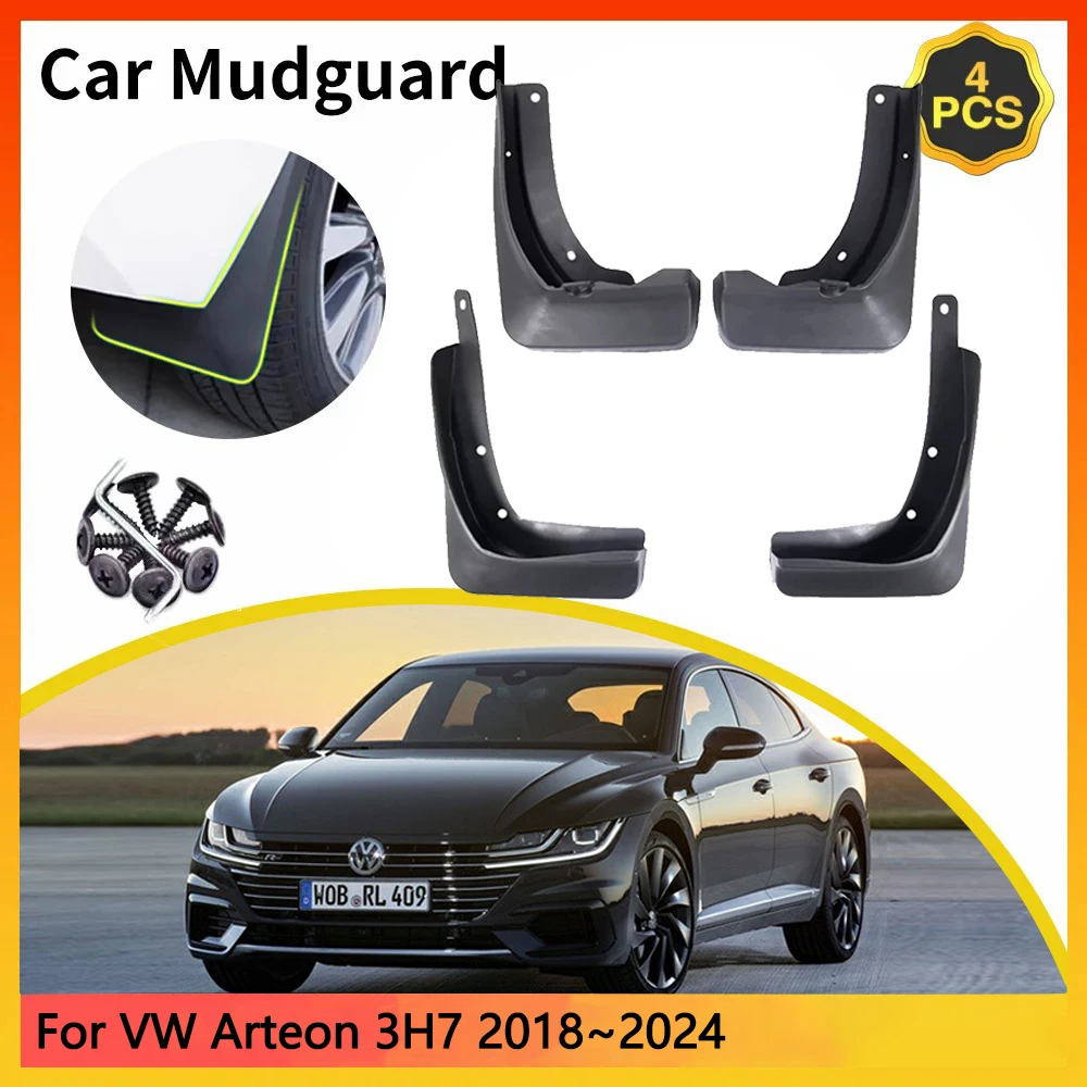 For Volkswagen VW Arteon 3H7 2018~2024 2019 2020 2023 Car Mudguards Mudflap Mudguard Splash Guards Mud Flaps Fender Auto Parts