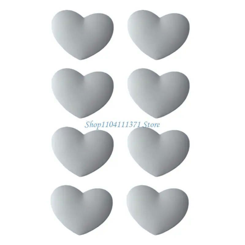 P9FC 8pcs Shock Absorbing Heart Shaped Silicones Tennis Racket Vibration Controllers