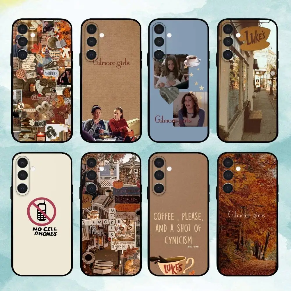 G-Gilmore Girls aesthetic Phone Case For Samsung A73,72,71,53,52,51,22,91,80, Soft Black Cover