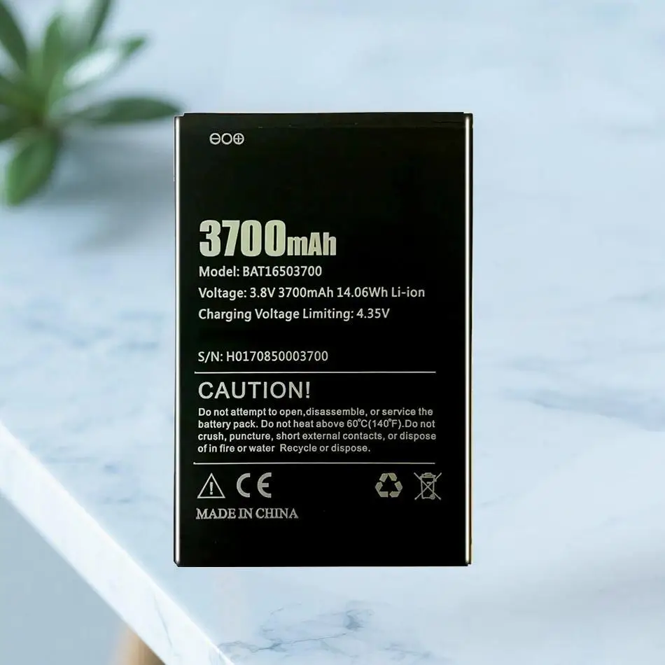 Хорошая низкотемпературная батарея для мобильного телефона Doogee X7 X7S 3700 мАч BAT16503700