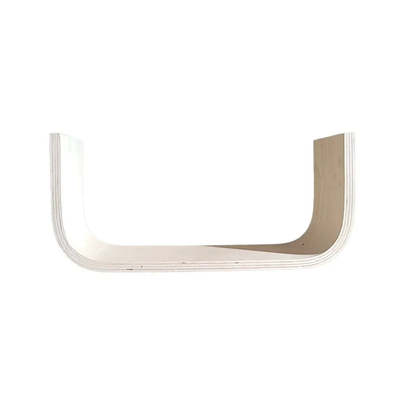 Processing bent wood furniture accessories U-shaped double-sided ash curved wood board, special-shaped plywood