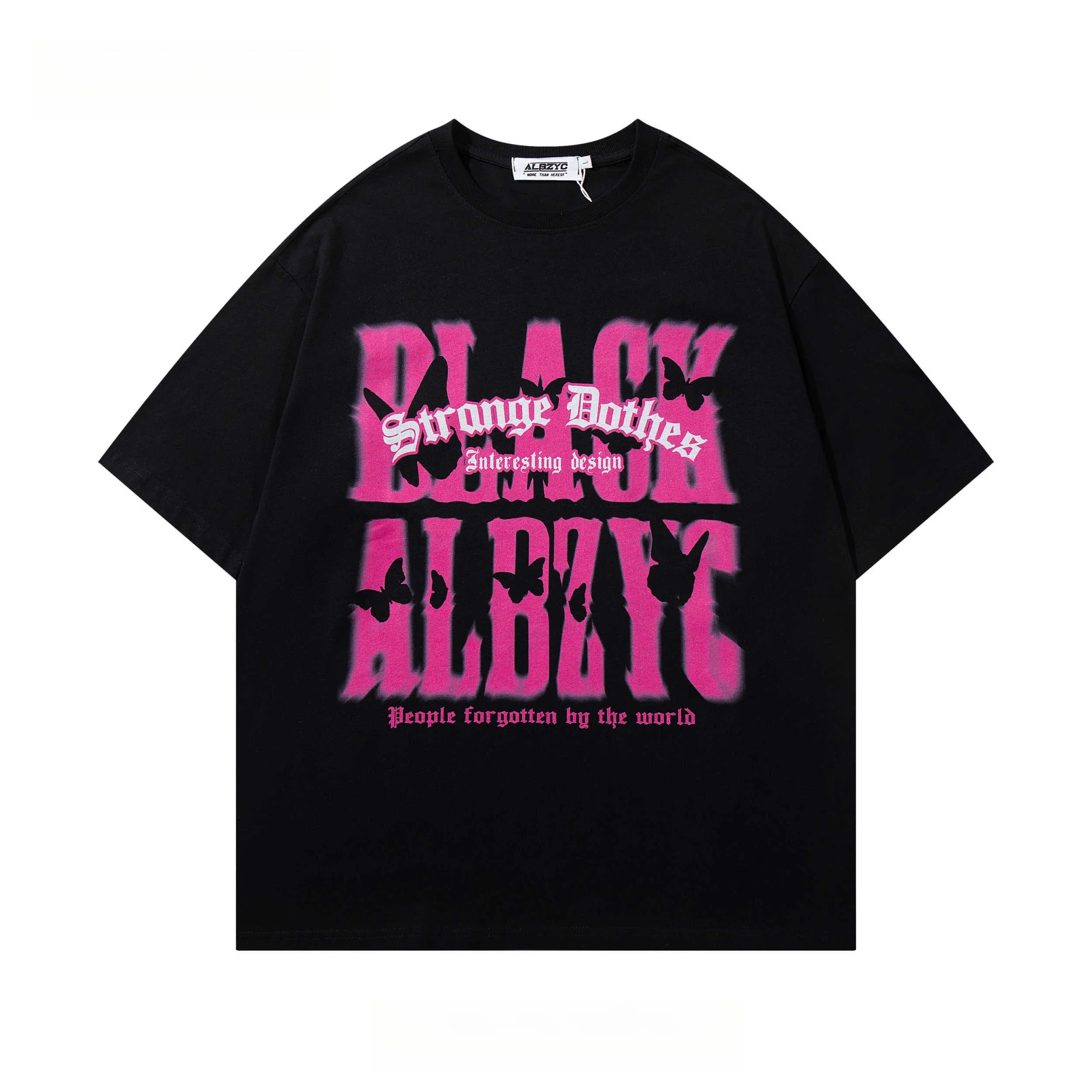 

American Retro Letter Print Pure Cotton Short-sleeved Summer Loose and Versatile Couple's Outfit Unisex Mens Nightshirt