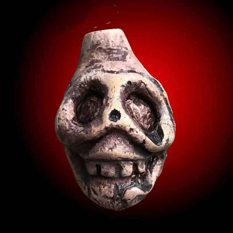 

Halloween Funny Whistle Skull Ocarina Make Terrifying Sound Aztecs Horror