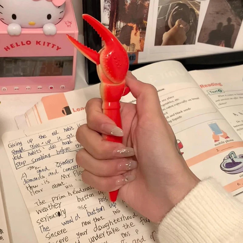 Fun Lobster Paw Ballpoint Pen Personality Crab Clip Pliers Pen Cute Creative Korean Stationery Office Supplies School