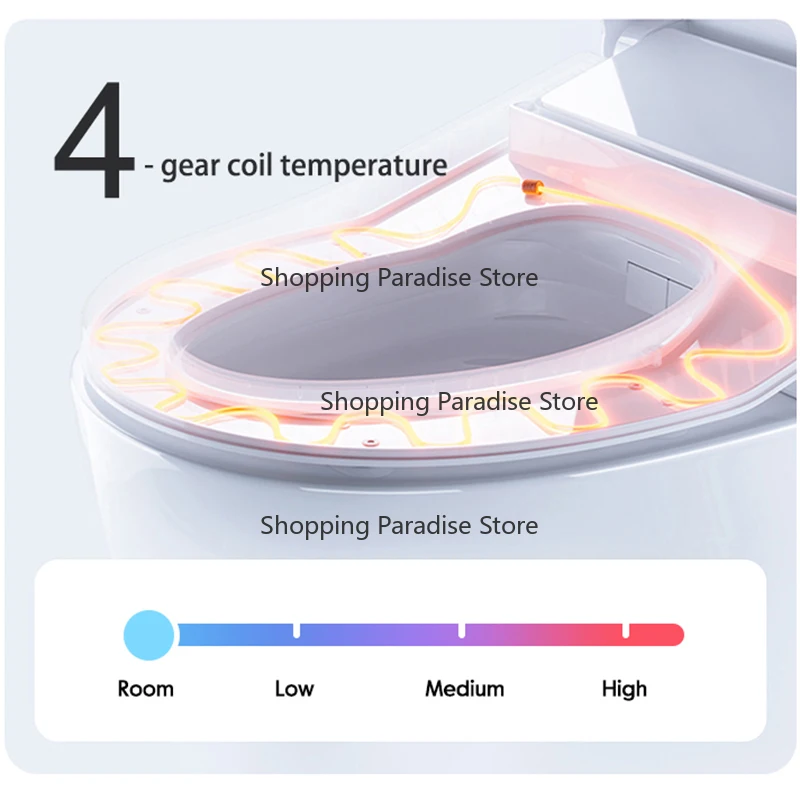 Heated Smart Bidet Toilet Seat Cover Operated with Dryer - Eco-Friendly Comfort And Hygiene