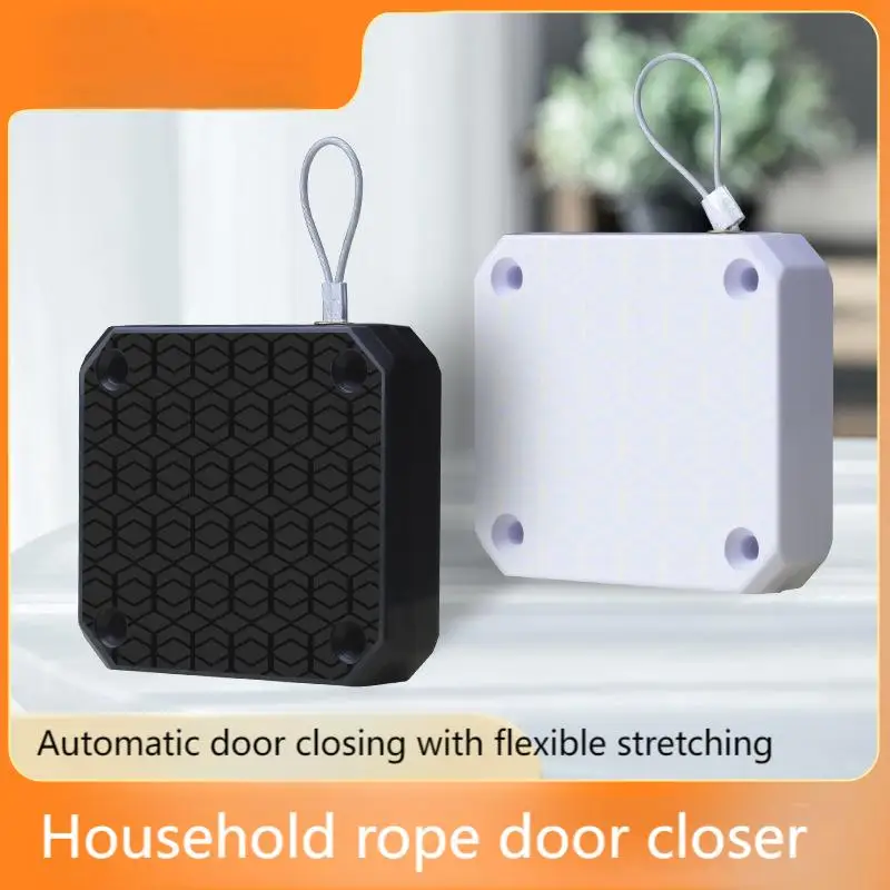 

1PCS Silent pull rope automatic return door closer, no drilling required, simple sliding door closer for office rooms