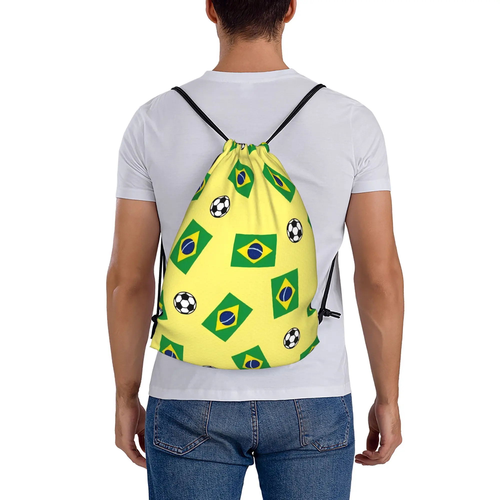 Soccer Football Fan Merch 23  Multi-function Pocket Men Women Storage Backpack Teenager Travel Bag Print Drawstring Bags