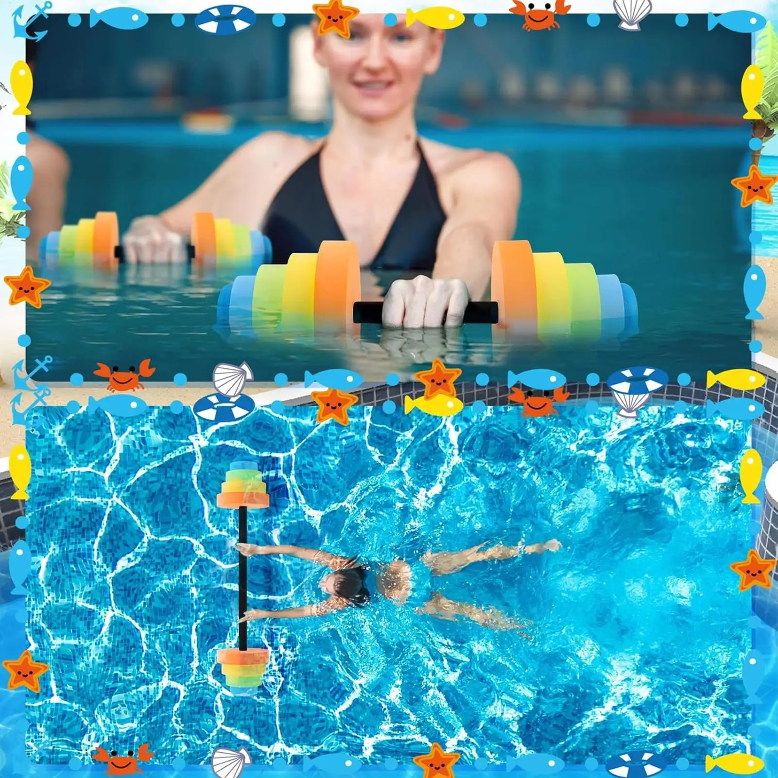 

Water Weights For Pool Exercise Dumbbells Fitness Equipment Water Weights Dumbbells For Home Gym Outdoor Backyard Beach Lake