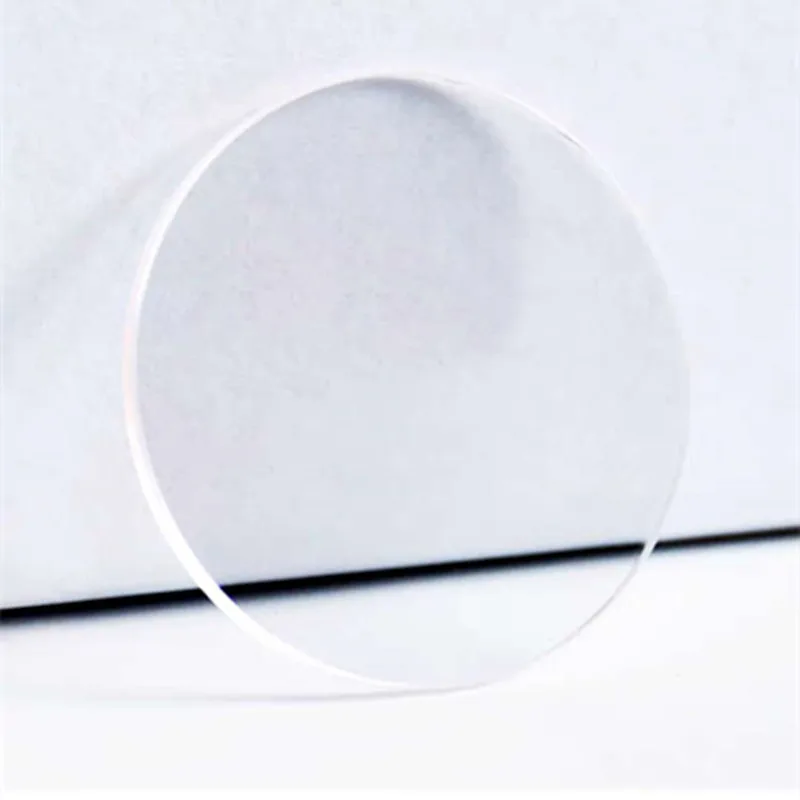 0,8 mm Dicke, beidseitig flaches Saphir-Uhrenglas, transparentes rundes Glas, 26 mm–35,5 mm Durchmesser, YZC2367 – Detail 1