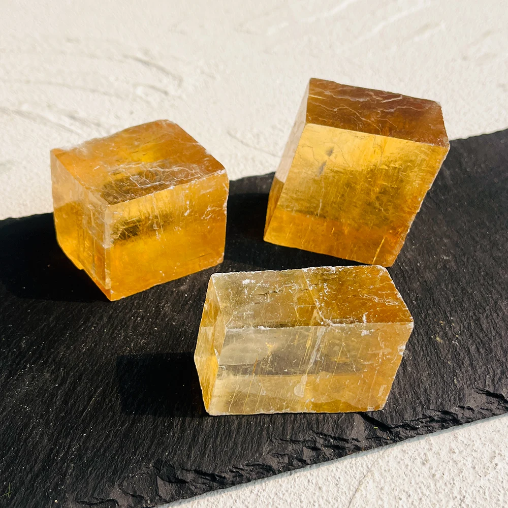 1PC Natural Honey Calcite Raw Crystals Cluster Healing Reiki Stones Mineral Home Room Decoration