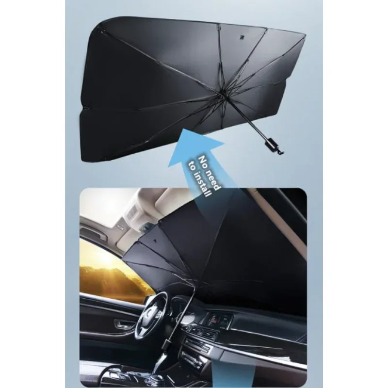 Car Sun Shade Protector Parasol Auto Front Window Sunshade Covers Sun Protector Interior Windshield Protection Accessories 1pc