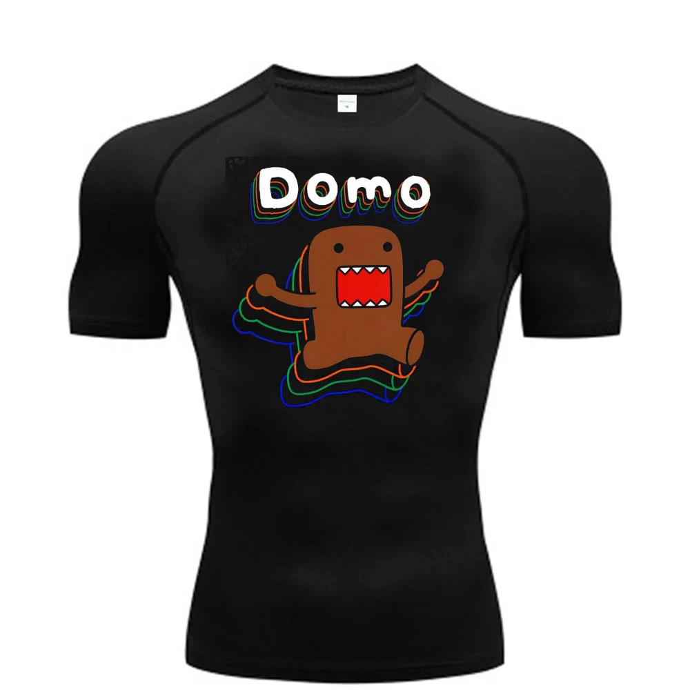 Domo Kun shirt compression shirt Quick-Dry Retro Psychedelic korean fashion 2000s dollette graphic summer 80s Retro vintage