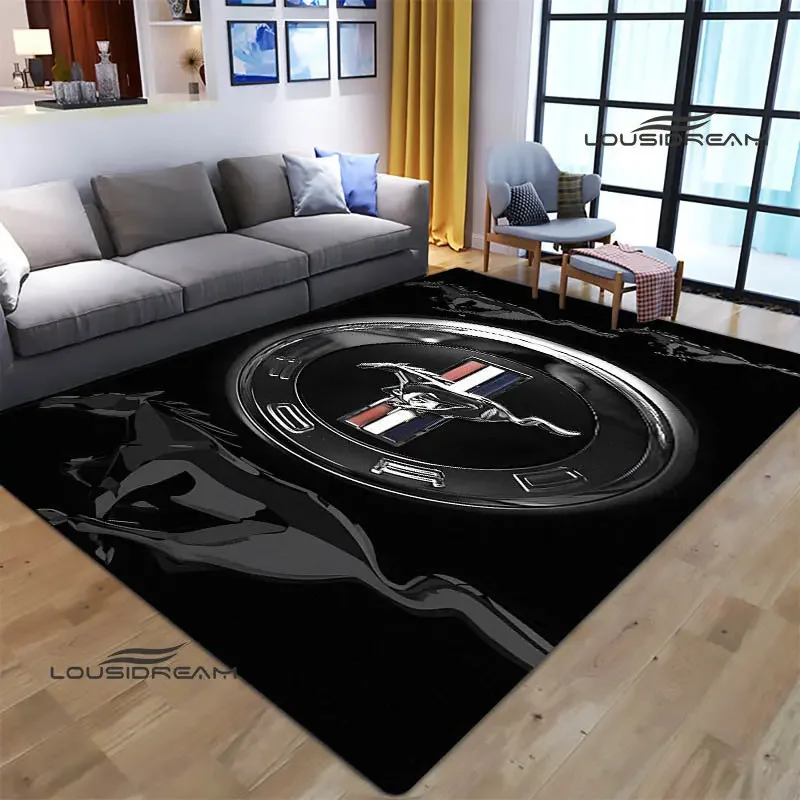 Mustang car logo printed carpet kitchen mats for floor Non -slip carpet Regional carpets outdoor carpet yoga mat birthday gift