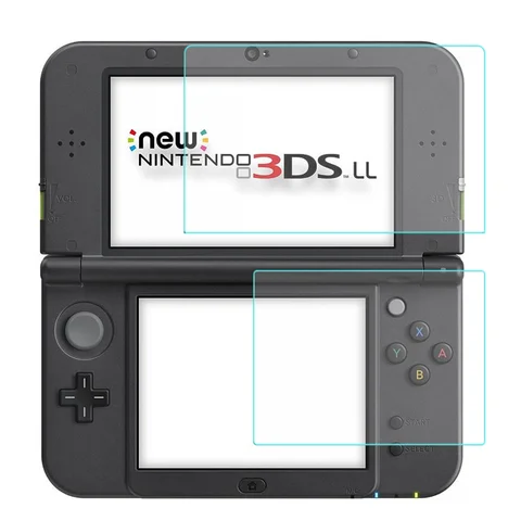 2PCS Tempered Glass for Nintendo New 3DS XL/LL Screen Protector Protective Glass for New 3DS XL LL (New version) Accessories