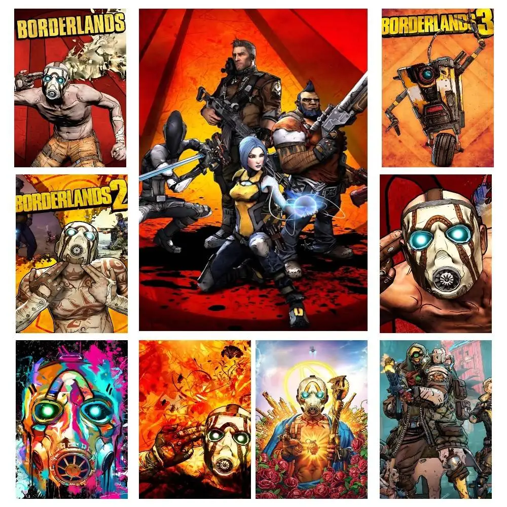 Hot Game Anime Movie B-BORDERLANDS Manga Posters High Quality Self-adhesive Wall Art Decorations Color Prints Sticky