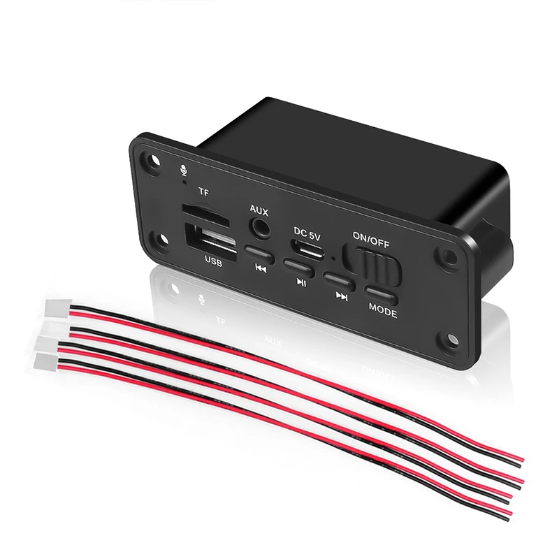 [SU]1Set Bluetooth 5.0 MP3 Player 2*3W Decoder Board Speaker Car FM Radio Module[SU]
