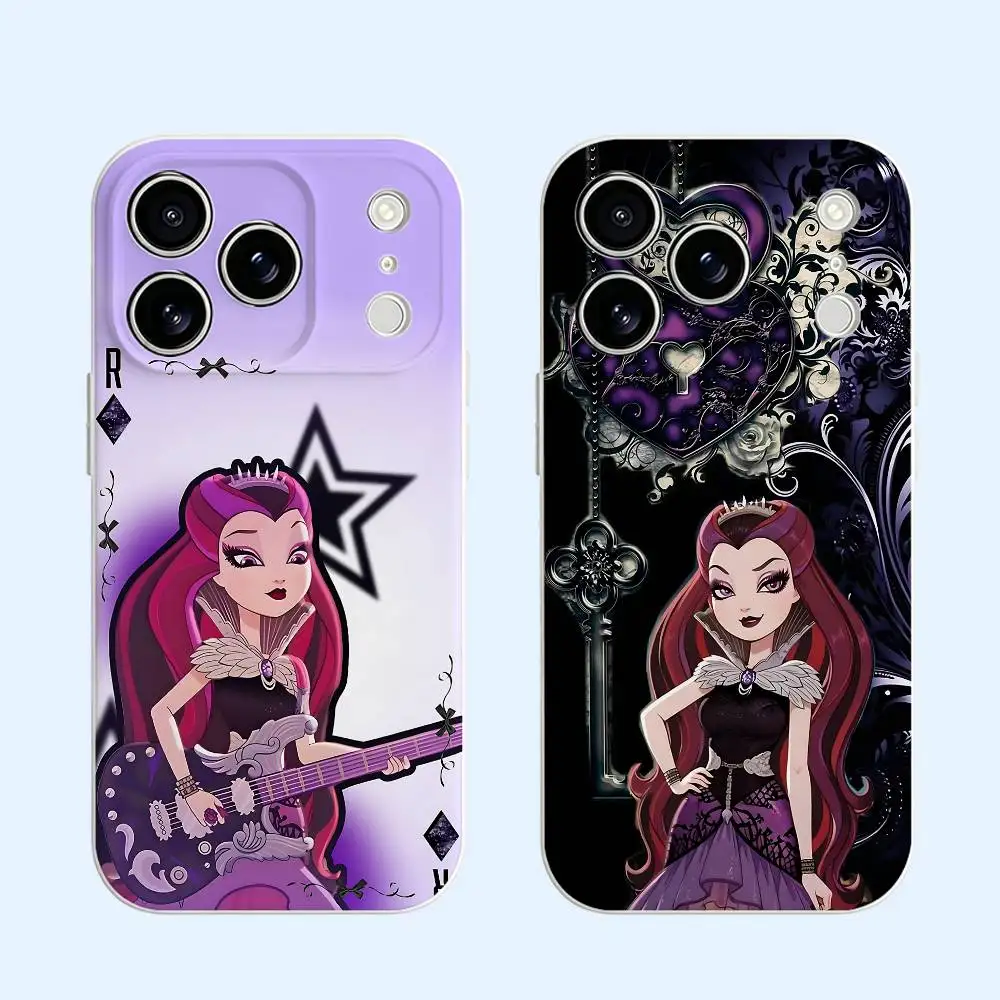 

R-Raven Q-Queen Black Soft TPU Case For iPhone 17 16 15 14 13 12 11 Pro Max Plus E Mini Silicone Phone Cover